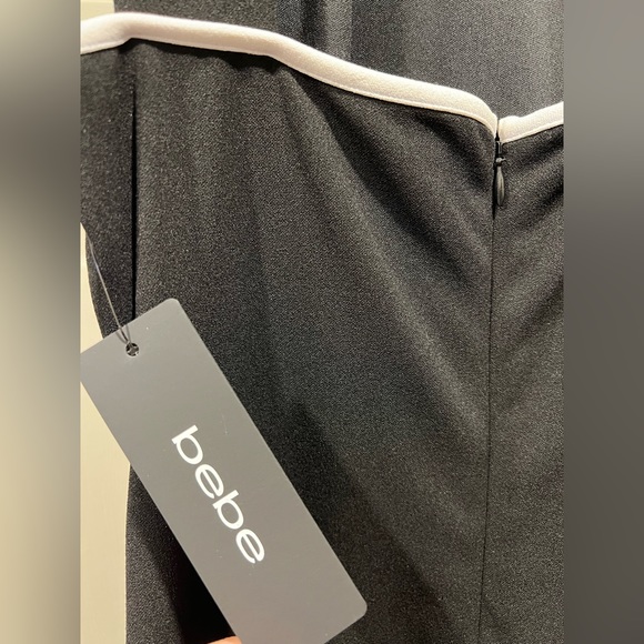 NWT bebe Halter Color Block Dress - Picture 6 of 9